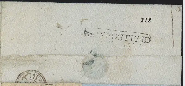 Bombay HG 4 pre-1854 cover, Spink lot 218
