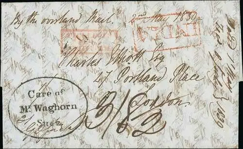 Pre-stamp cover of India — COV-1698, 2 May 1839