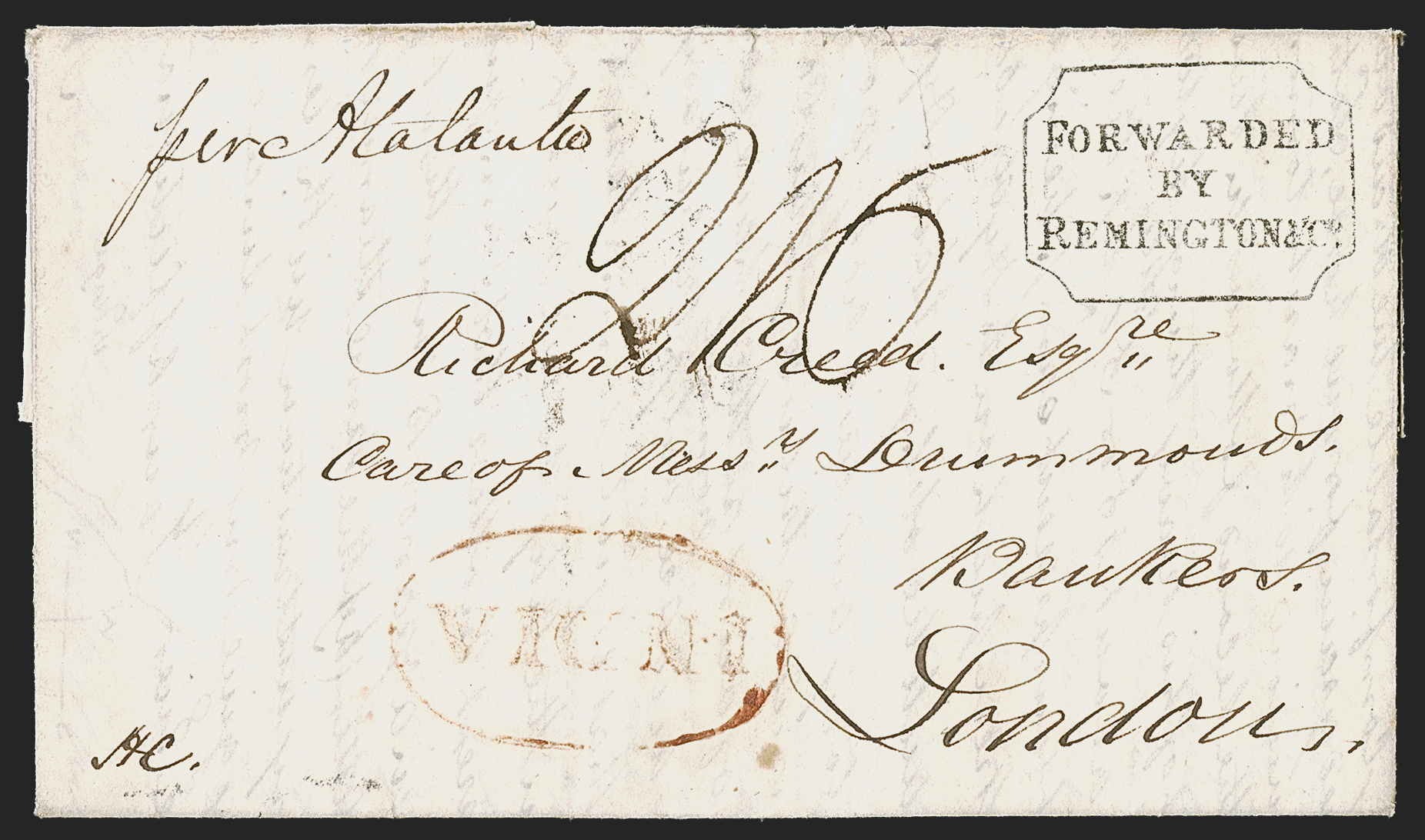 Bombay SD7 pre-1854 cover, Robert A. Siegel Auction Galleries lot 623
