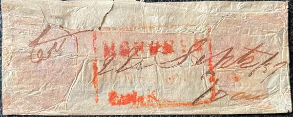 Pre-stamp cover of India — Moongyr HG 4, COV-4432, 22 September 1847