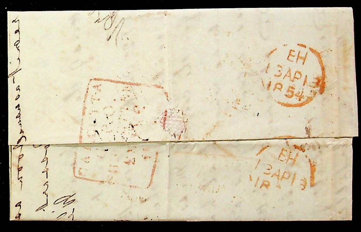 Calcutta SD21 pre-1854 cover, Sephils lot 0099