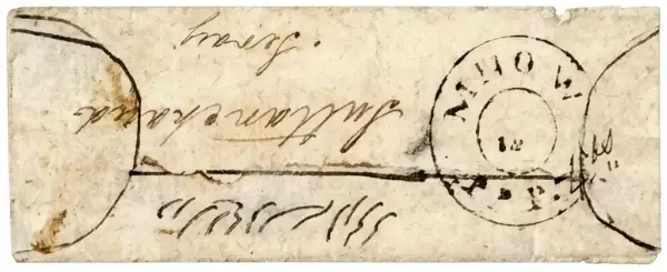Pre-stamp cover of India — Mhow HG 1, COV-4664