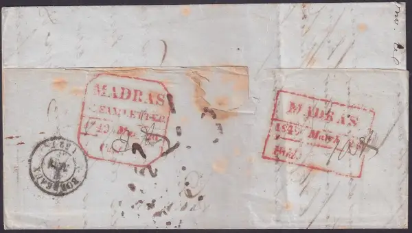 Madras HG 19 pre-1854 cover