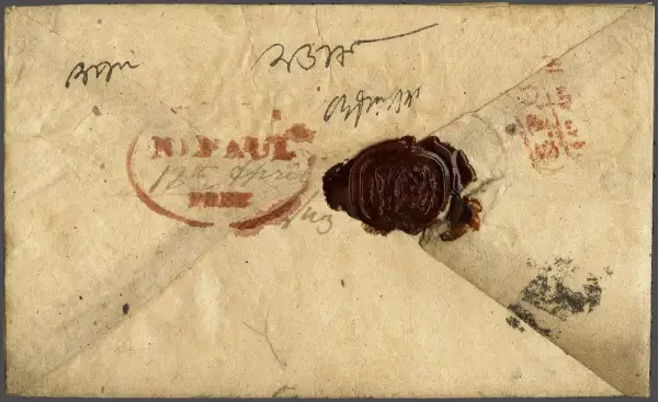 Nepaul HG 3 pre-1854 cover, Corinphila Auctions lot 3006