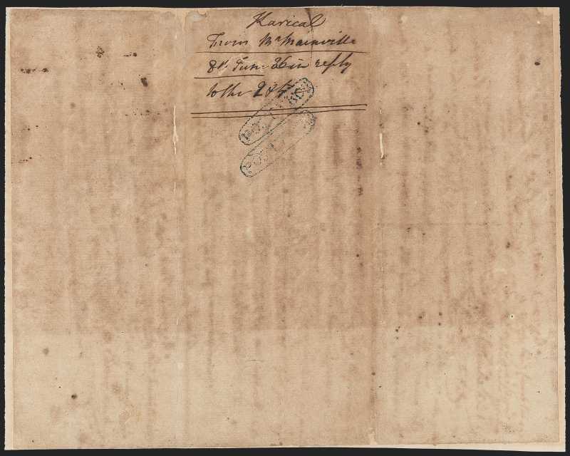 Madras HG 6 pre-1854 cover, Robert A. Siegel Auction Galleries lot 10124, Sale 9024