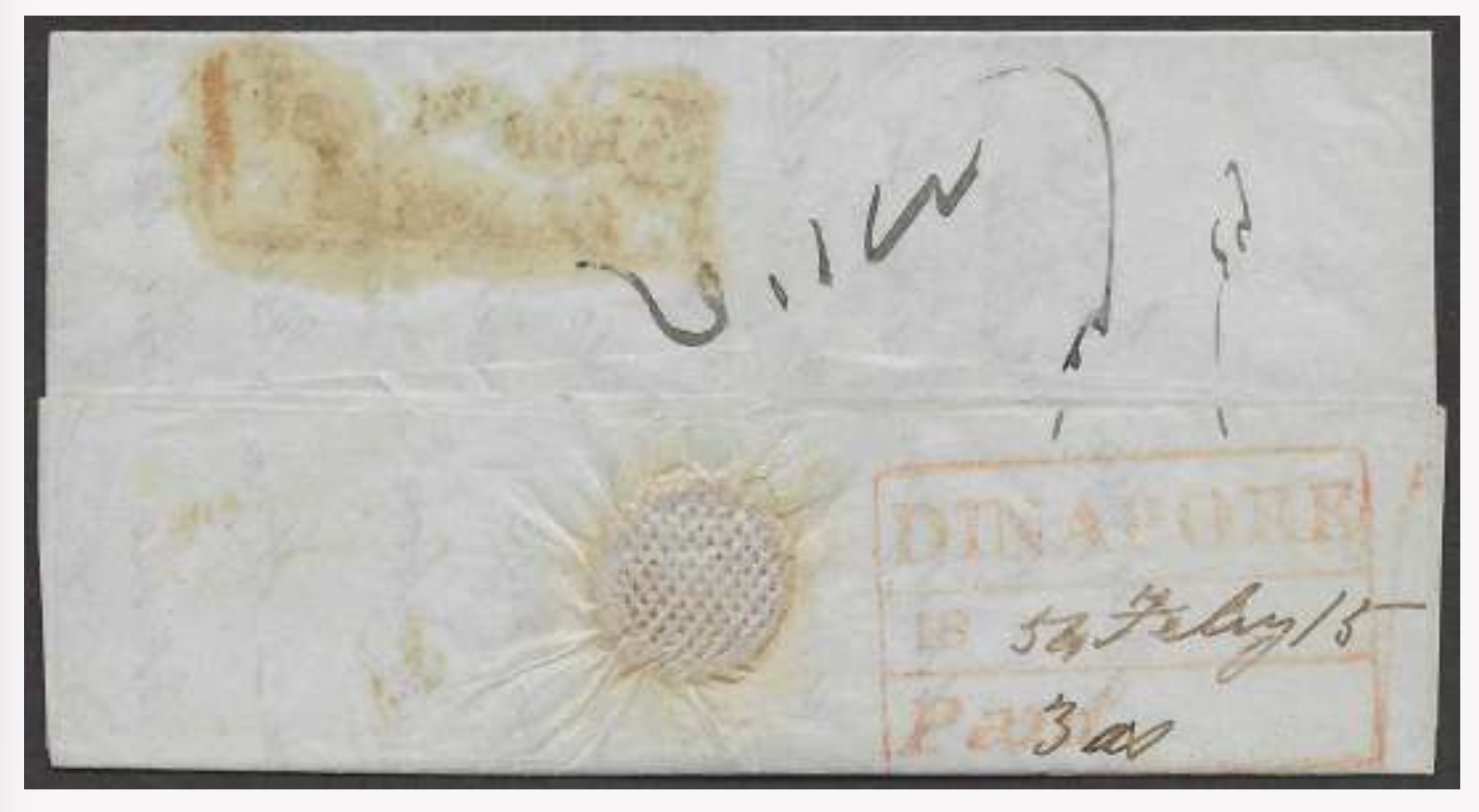 Dinapore HG 9 pre-1854 cover