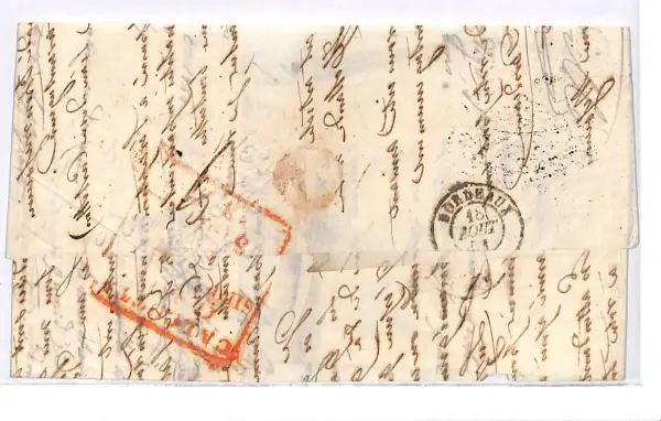 Calcutta SD21 pre-1854 cover