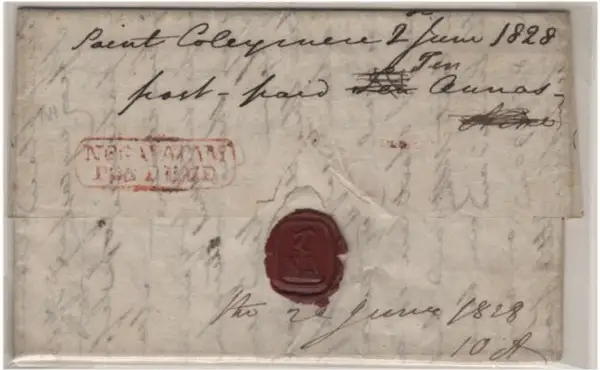 COV-825 pre stamp cover