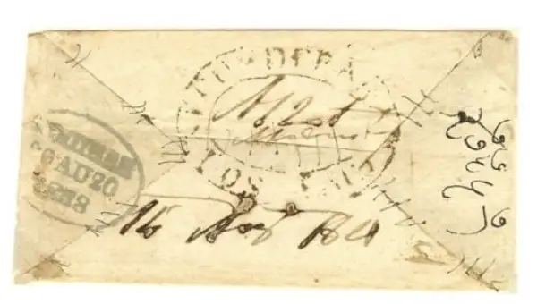COV-829 pre stamp cover