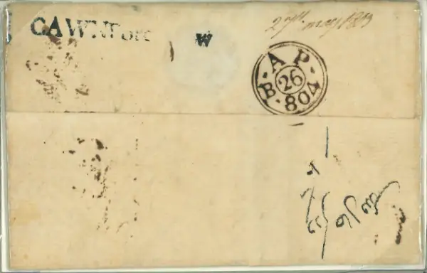 COV-1061 pre stamp cover