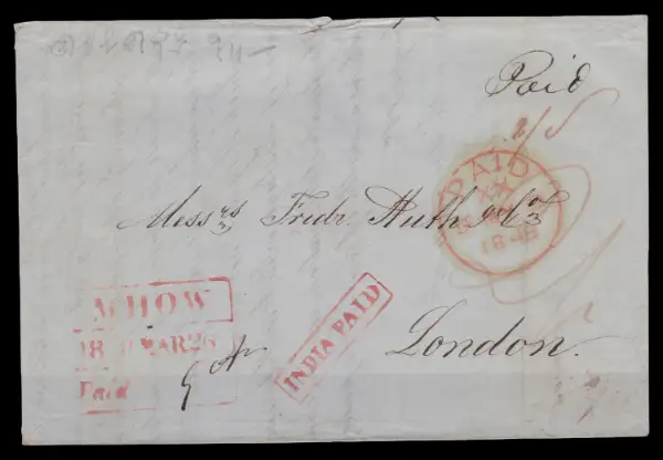 Mhow HG 5 pre-1854 cover