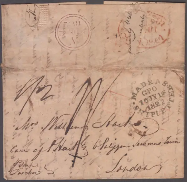 Madras SD8 pre-1854 cover