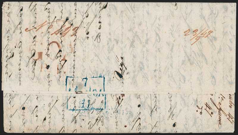 Goa FP 4 pre-1854 cover, Robert A. Siegel Auction Galleries lot 6232