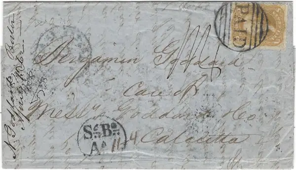 Bombay SR29 pre-1854 cover, eBay