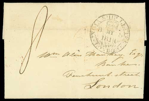 Penang FP 1 pre-1854 cover, Spink lot 3