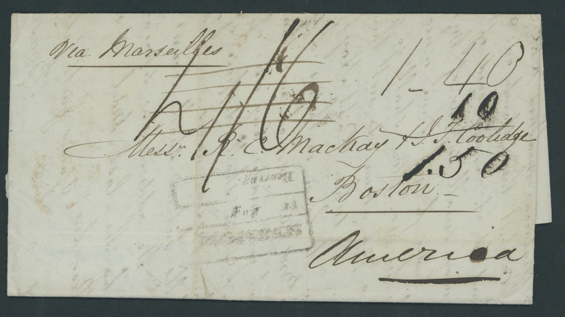 Singapore FP 4 pre-1854 cover, Spink lot 54