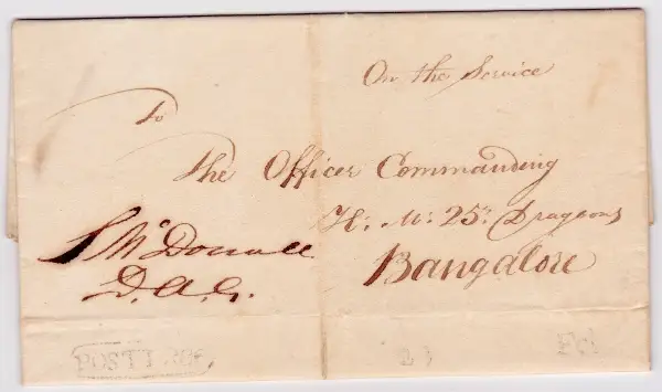 Madras HG 6 pre-1854 cover