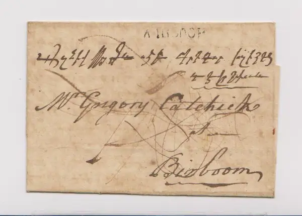 Pre-stamp cover of India — Houghly HG 1, COV-4543, 1826