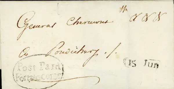 Madras HG 4 pre-1854 cover, Cavendish Philatelic Auctions Ltd lot 89