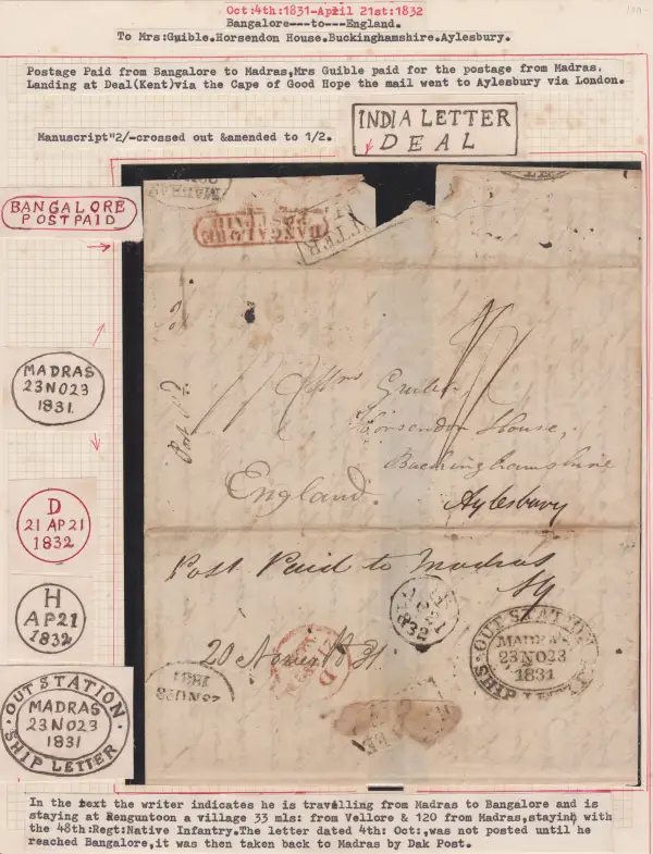 COV-1788 pre stamp cover