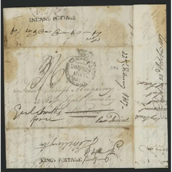 Madras SR1 pre-1854 cover, Spink lot 473
