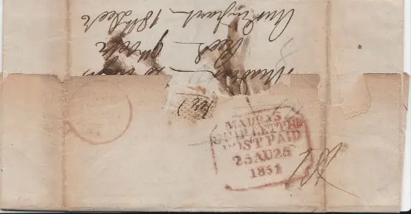 Madras SD16 pre-1854 cover, Philaindia lot 4