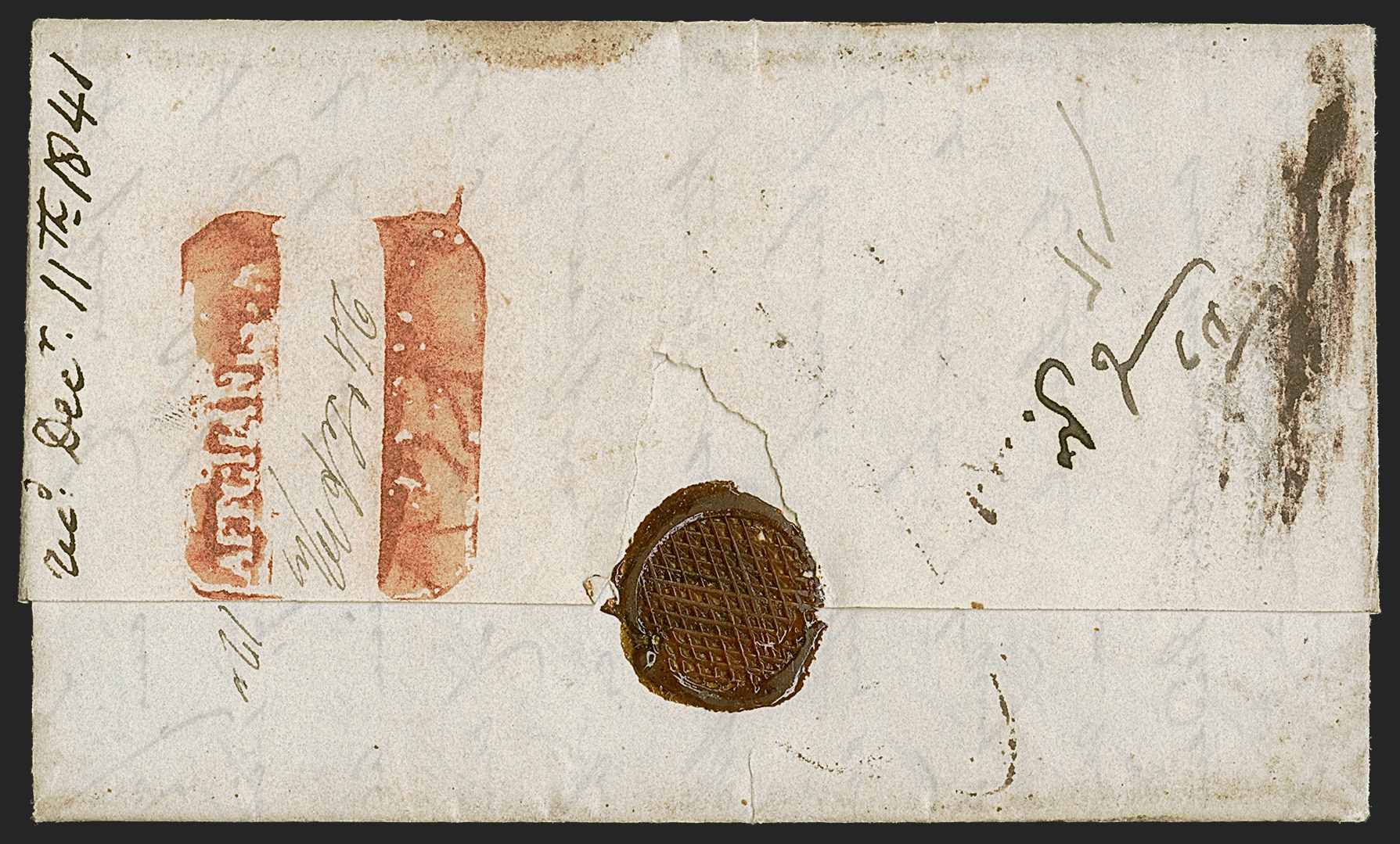 Bombay SD7 pre-1854 cover, Robert A. Siegel Auction Galleries lot 628