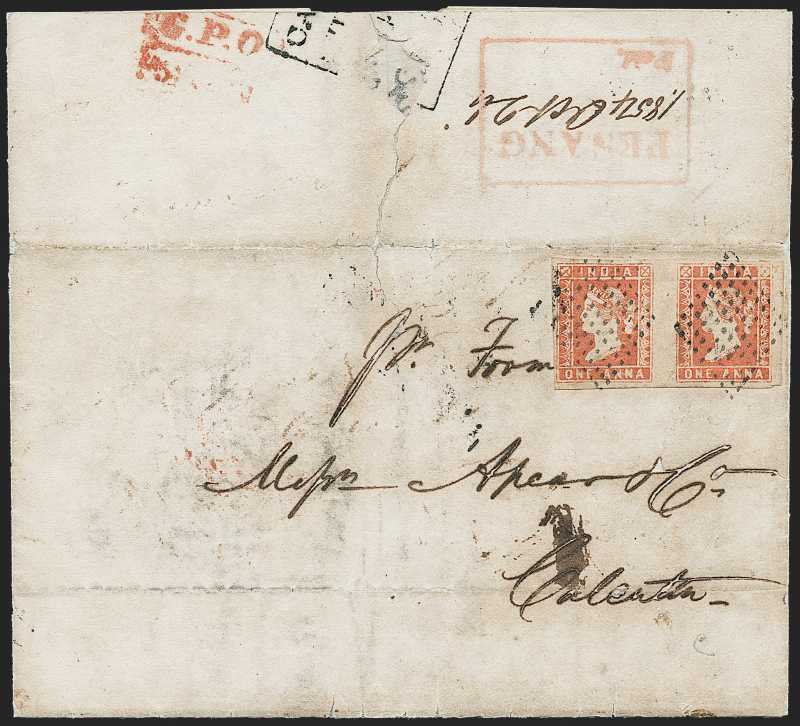 Penang FP 7 pre-1854 cover, Robert A. Siegel Auction Galleries lot 240