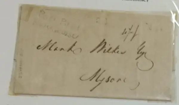 Madras HG 4 pre-1854 cover
