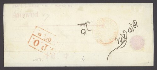 Rangoon FP 4 pre-1854 cover, Spink lot 40
