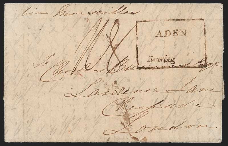 Aden FP 3 pre-1854 cover, Robert A. Siegel Auction Galleries lot 569