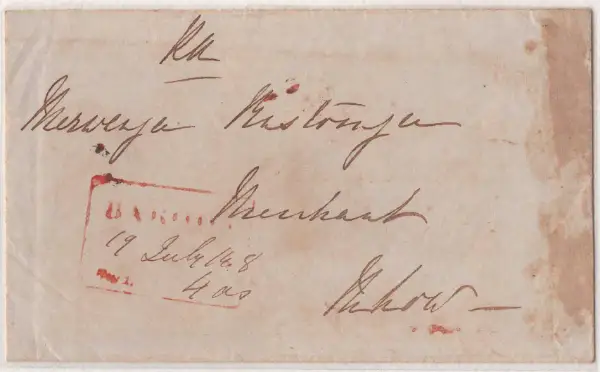 COV-2402 pre stamp cover