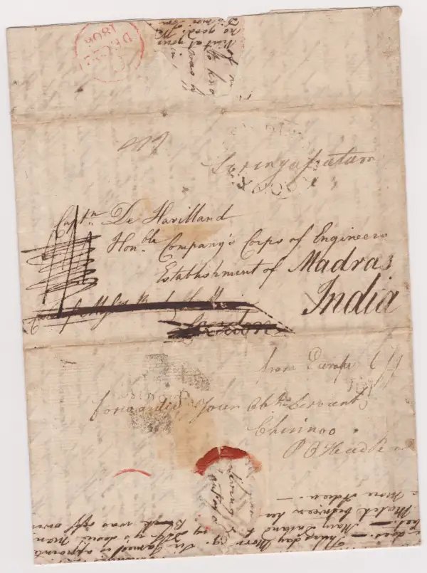 COV-1792 pre stamp cover