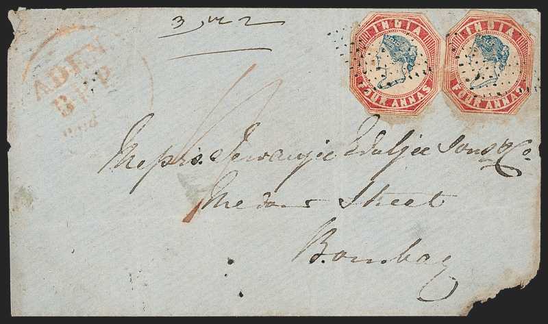 Aden FP 2 pre-1854 cover, Robert A. Siegel Auction Galleries