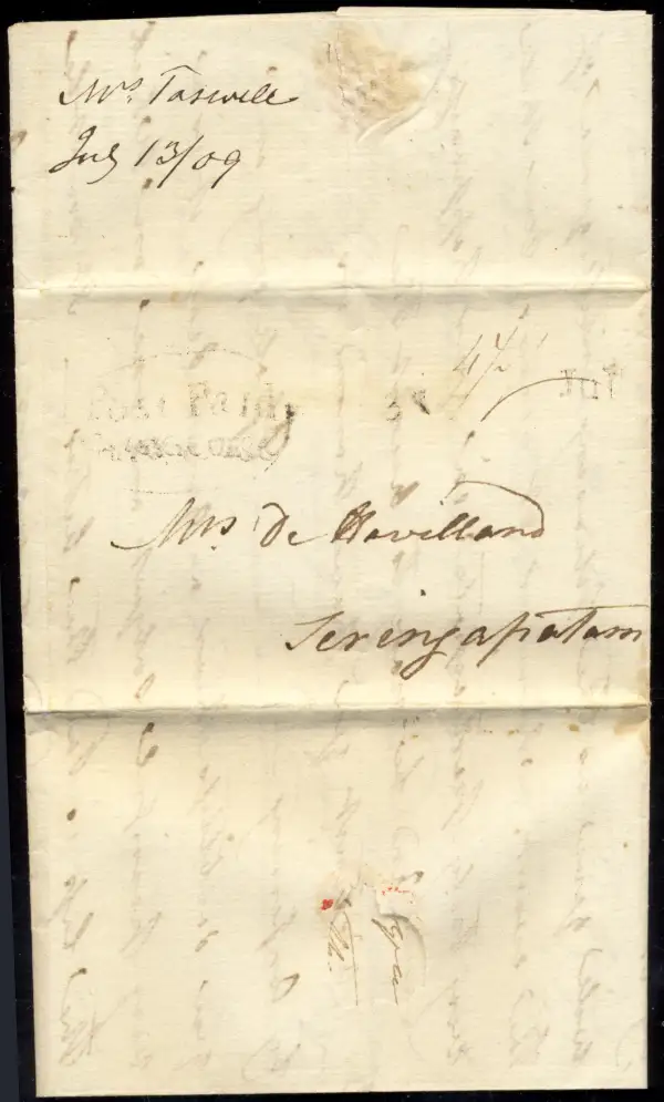 Madras HG 4 pre-1854 cover, India Study Circle lot 1300