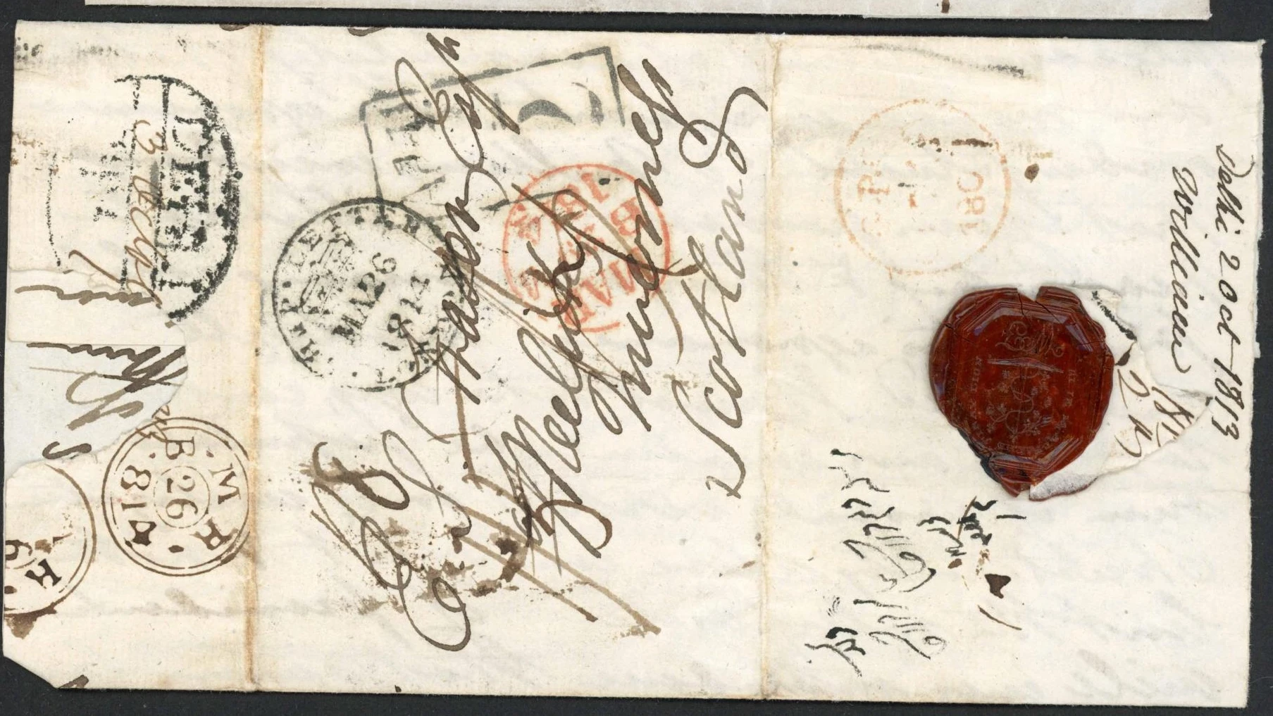 Pre-stamp cover of India — Delhi HG 1, COV-4867, 1814