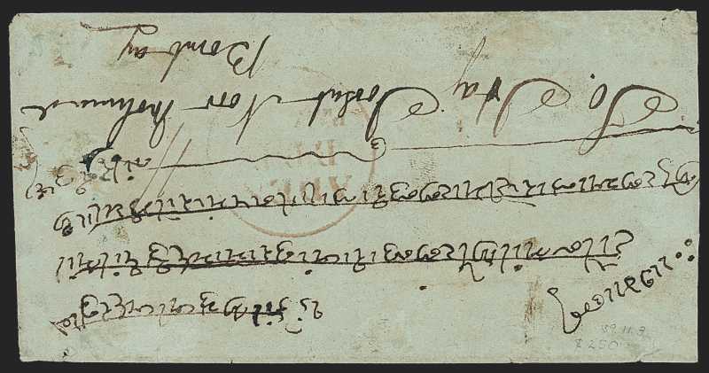 Aden FP 2 pre-1854 cover, Robert A. Siegel Auction Galleries
