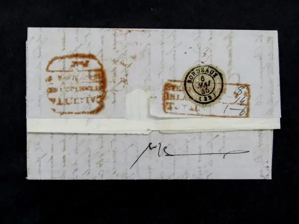 Calcutta SD13 pre-1854 cover
