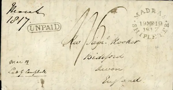 Madras SD3 pre-1854 cover, Cavendish Philatelic Auctions Ltd lot 77