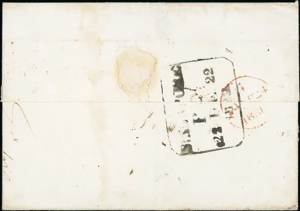 Singapore FP 1 pre-1854 cover, Spink lot 12