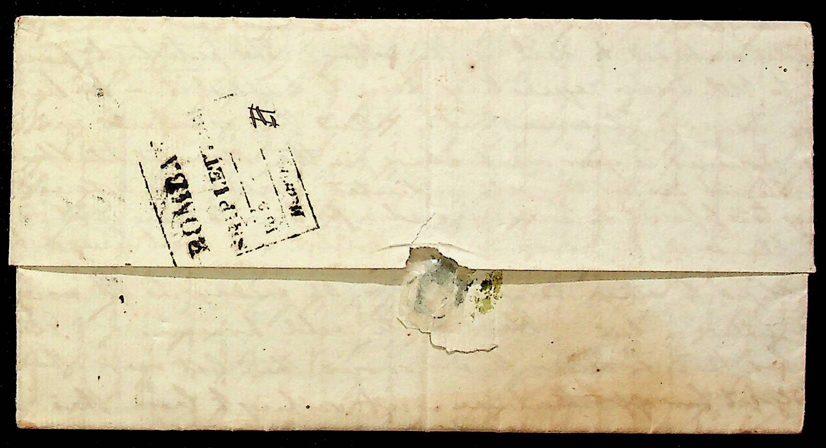 Bombay SR3 pre-1854 cover, Sephils lot 0088