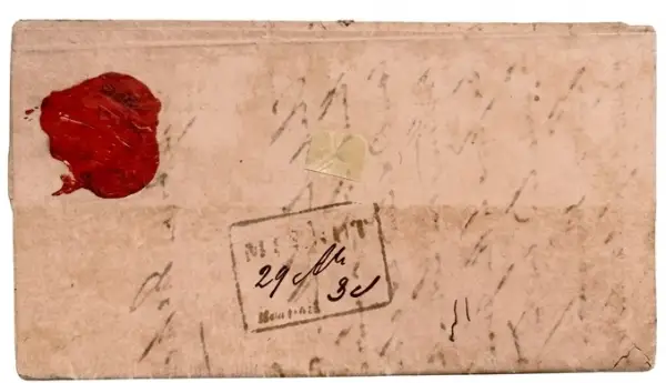 Pre-stamp cover of India — Merut HG 6, COV-4504