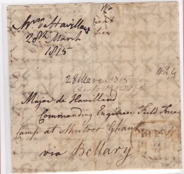 COV-1665 pre stamp cover