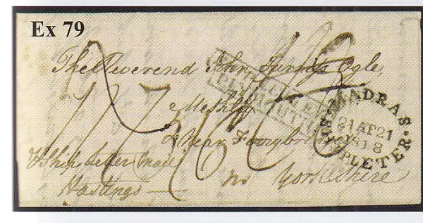 Madras SD6 pre-1854 cover, Cavendish Philatelic Auctions Ltd lot 79