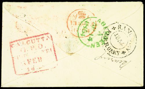 Rangoon FP 3 pre-1854 cover, Spink lot 3