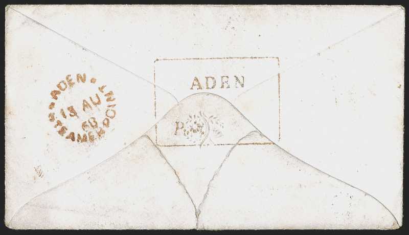 Aden FP 1 pre-1854 cover, Robert A. Siegel Auction Galleries