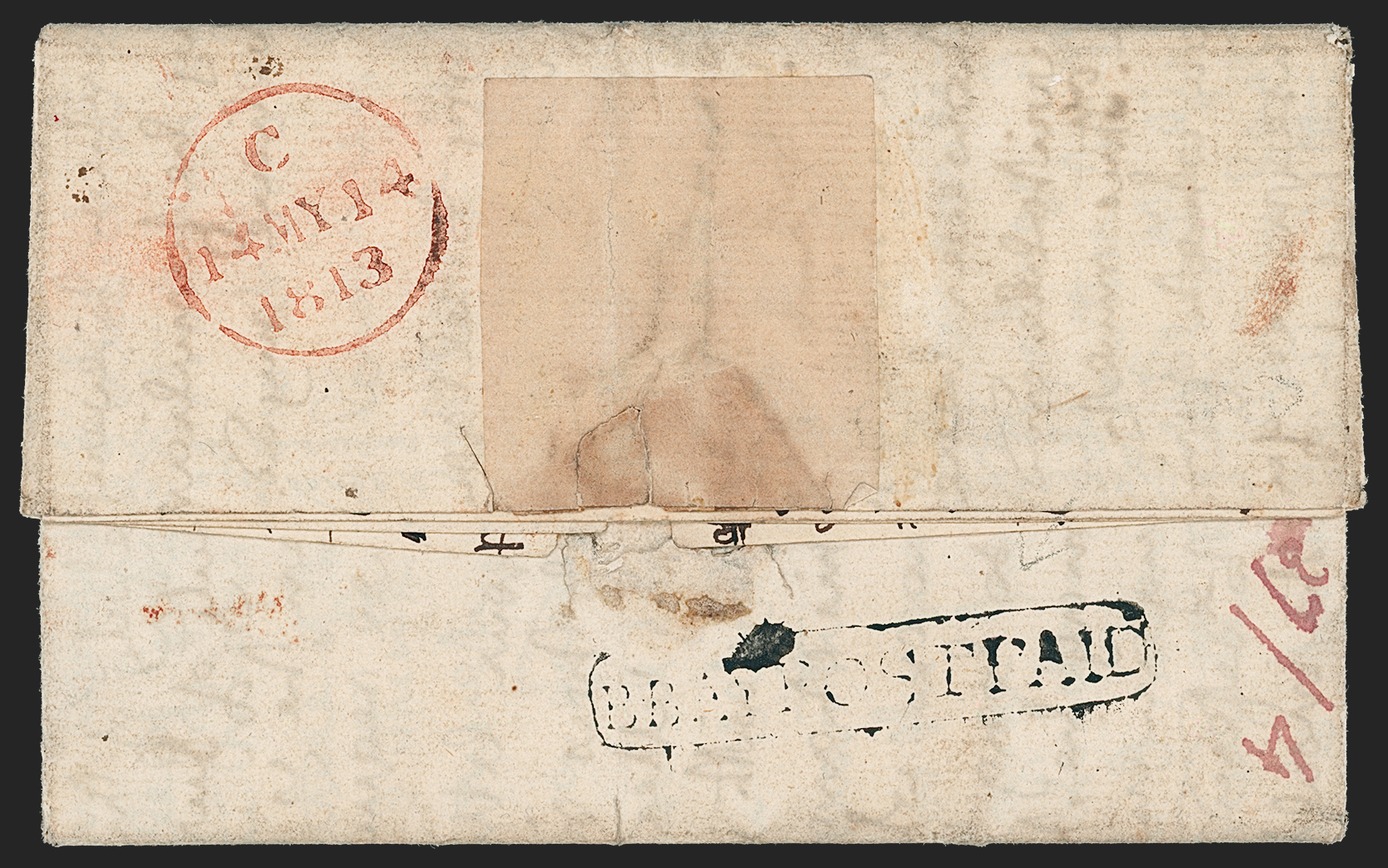 Bombay HG 4 pre-1854 cover, Robert A. Siegel Auction Galleries lot 10033
