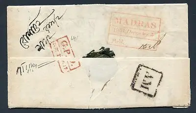 Madras HG 19 pre-1854 cover