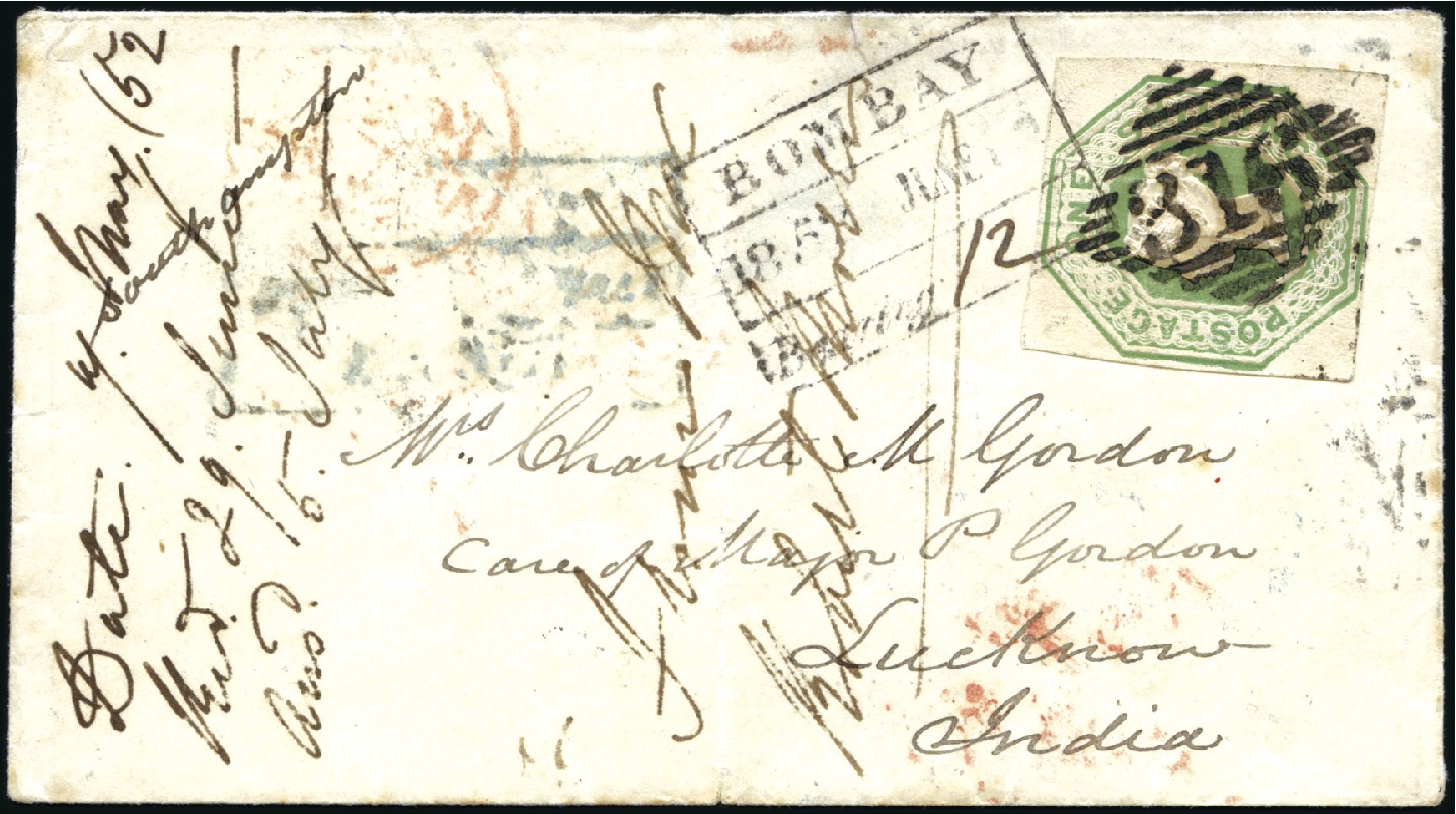 Bombay HG 20 pre-1854 cover, David Feldman lot 51049