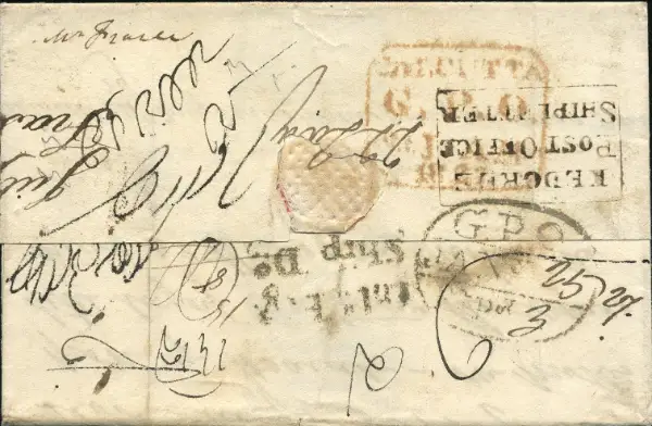 Kedgeree S2 pre-1854 cover, India Study Circle